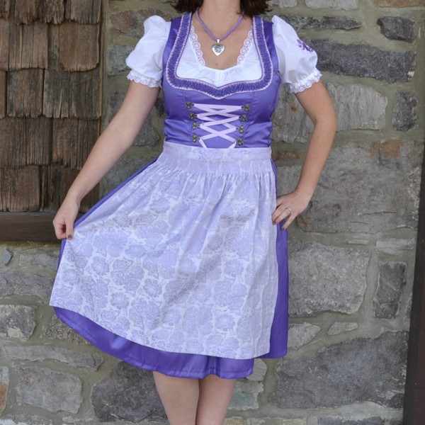 purple dirndl
