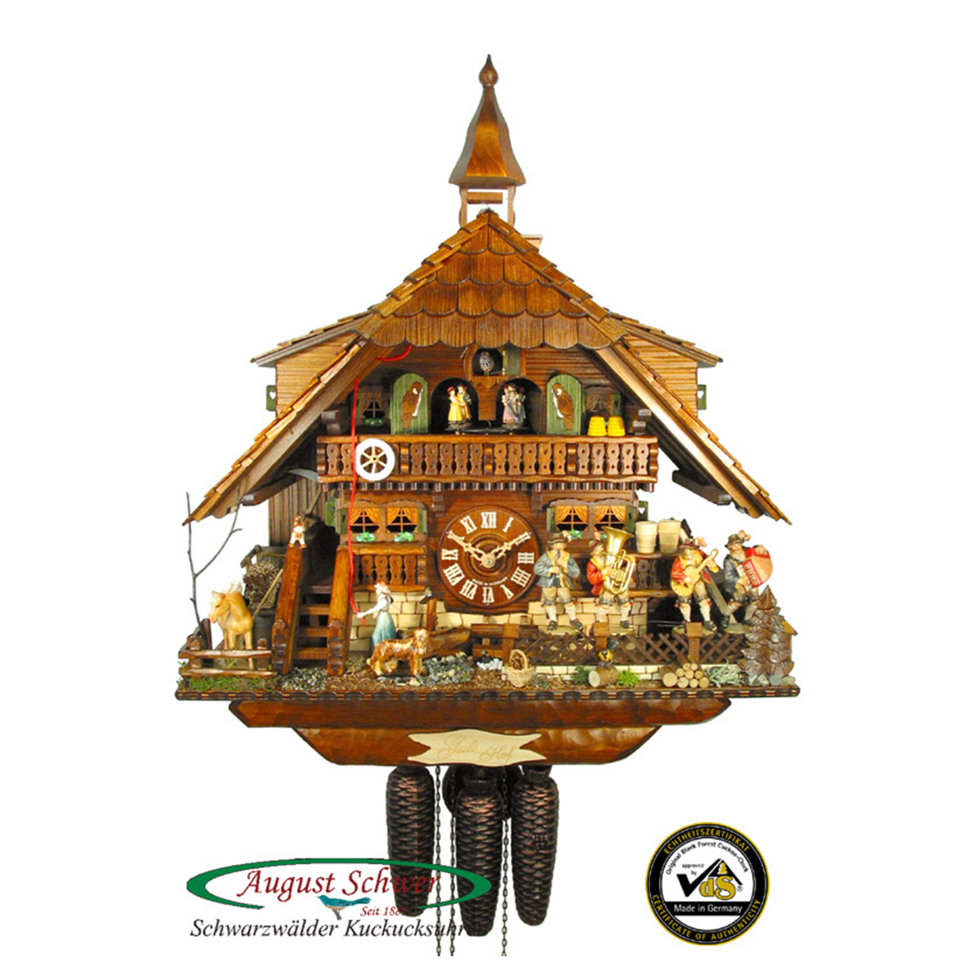 Music Band Cuckoo Clock Ernst Licht