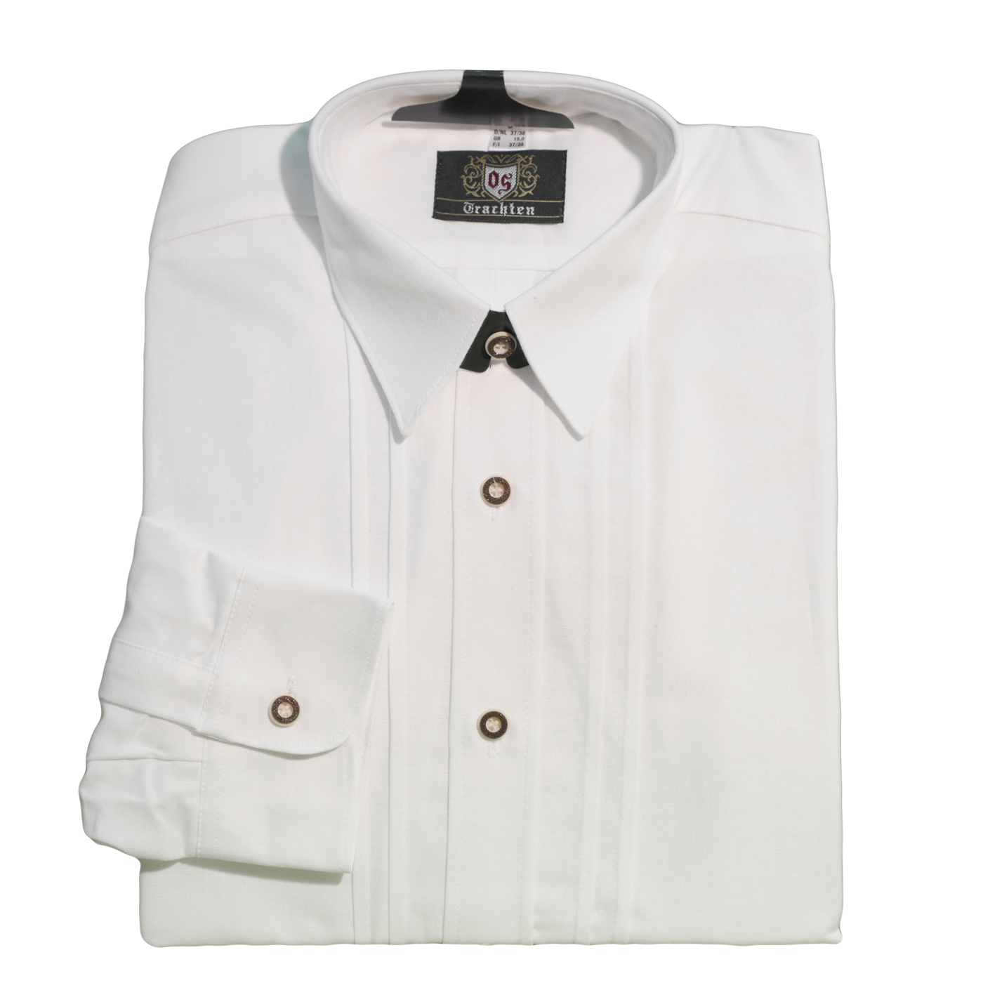 Fashion Formal Shirts Long Sleeve Shirts OS Trachten Long Sleeve Shirt white business style 