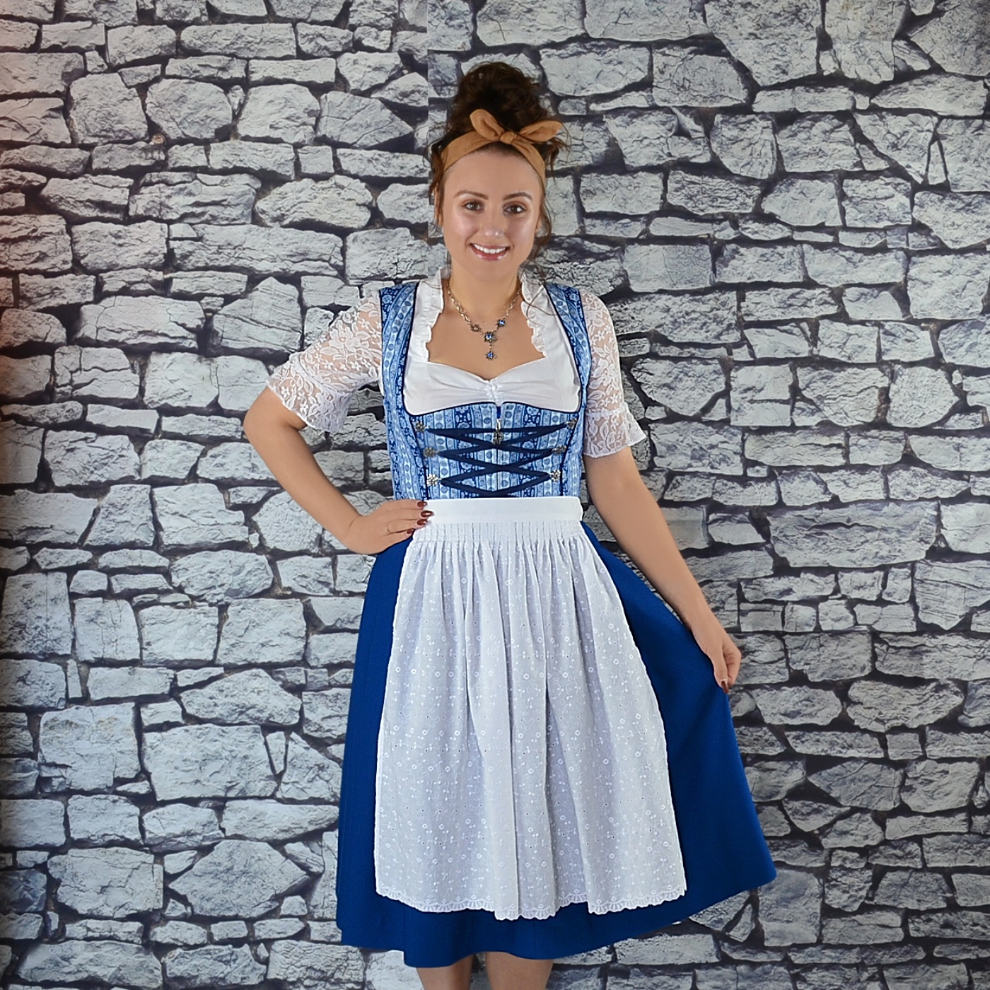 blue dirndl