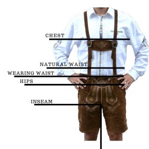 lederhosen sizing chart