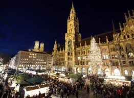 Christkindlsmarkt christmas market in Munich, Germany