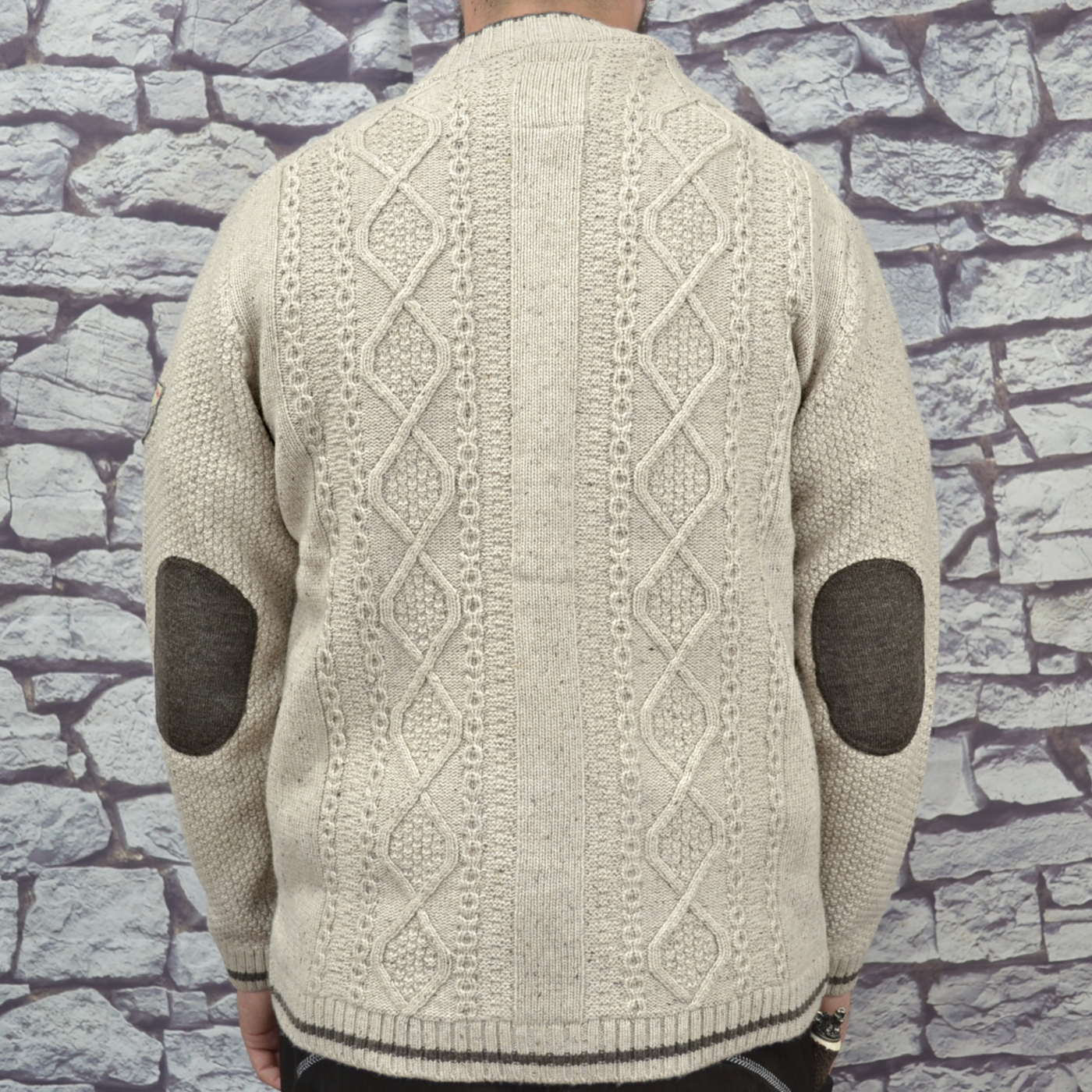 button up wool sweater