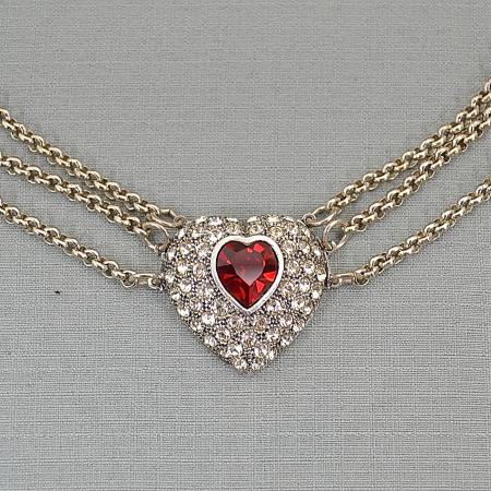 red jewel necklace