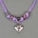 Corded Necklace with Heart Pendant