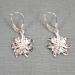 Sterling Silver Edelweiss Dangling Earrings