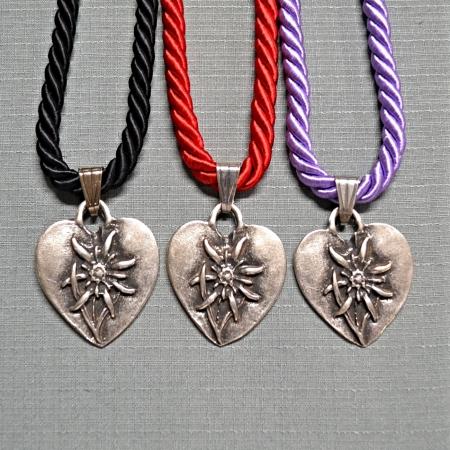 cord heart necklace