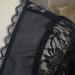 black lace short dirndl blouse