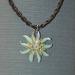 Brown Edelweiss Flower necklace