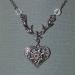 German heart edelweiss necklace