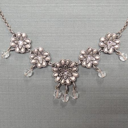Clear Floral Necklace