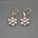 abstract crystal earrings