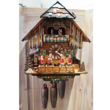 Black Forest Musicians and Dancers Cuckoo Clock-0