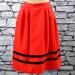 red tracht skirt