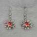 red jewel earring